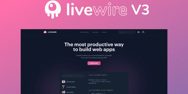 نسخه 3 فریم ورک Livewire منتشر شد